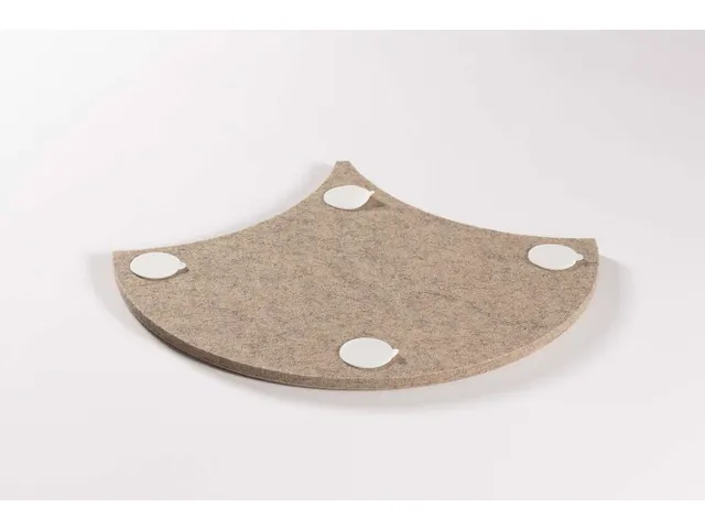 Akoestische PET-vilt Japanse Golf tegels beige 30x26cm 22 stuks