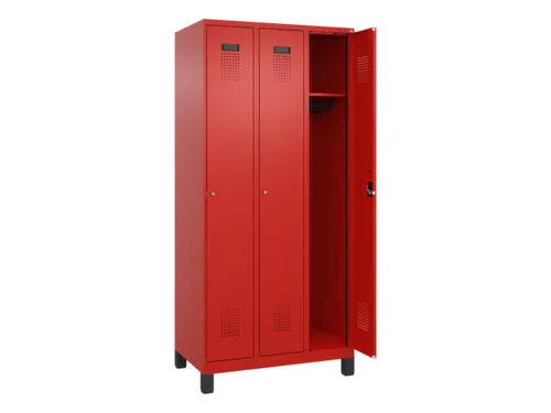 locker,HxBxD 1950x900x500mm,3vak,vak B 300mm,cil.-slot,voeten