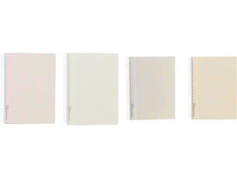 Spiraalblok ECOLOGIQUE A4 ruit 5mm 80v 90gr krimp 2st 2 motieven