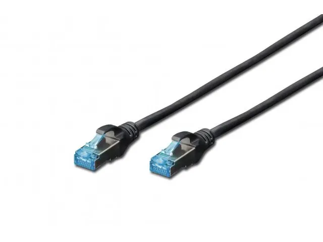 CAT 5e SF-UTP patchkabel Cu PVC AWG 26/7 Lengte 5m Zwart