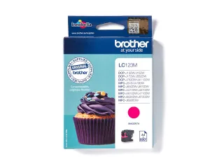 Inktcartridge Brother LC-123M rood - 4