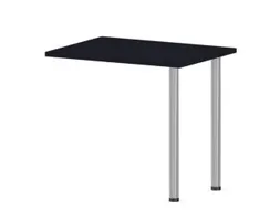 aanbouwtafel,i.h.v.,HxBxD 720-840x800x600mm,CC-zwart