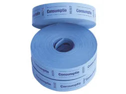 Consumptiebon Combicraft 57x30mm 2-zijdig 2x1000 stuks blauw