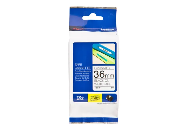 Labeltape Brother P-touch TZe-261 standaard 36mm zwart op wit