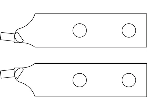 E-8000 A 61 Paar vervangingsdoppen,schuin,Ø 4,5mm