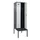 locker met bank,voor scheiding van kleding,HxBxD 2120x600x815mm,2vak