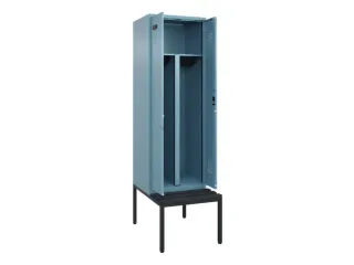 PBM-locker met bank,HxBxD 2120x600x815mm,2vak,vak B 300mm - 1