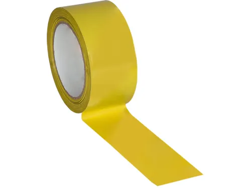 vloermarkeertape,PVC,geel,band LxB 33mx50mm