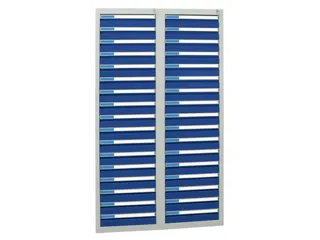 ladekast HxBxD 1800x1000x500mm 34laden vergrendeling RAL7035 RAL5010 - 1