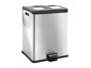 Ruime Rechthoekige Rejoice Pedaalemmer 60 Liter Mat Rvs - 1