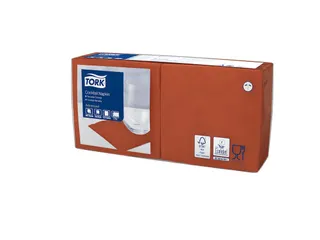 Tork 477838 Cocktailservet Advanced Terracotta 24x24cm - 2