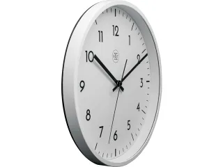 wandklok NXT 30cm kunststof wit, witte wijzerplaat cijferaanduiding - 2