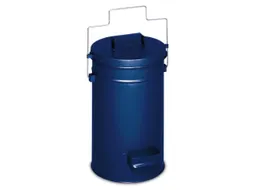 veiligheidsafvalbakken,25l,HxØ 500x270mm,romp staal RAL5010