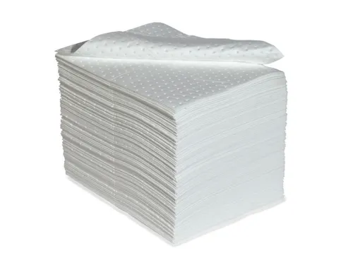 sorbent,mat,LxB 500x400mm,opnamecapaciteit 124l/VE,vlies,wit