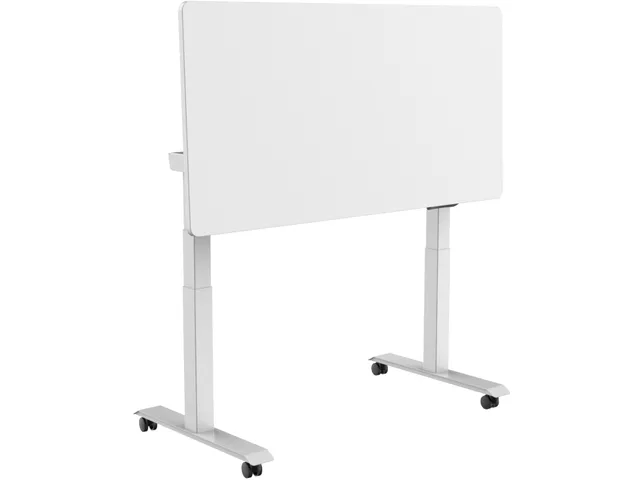 Elektrisch Verstelbaar Verrijdbaar Zit Sta Bureau Frame Wit 110-190cm