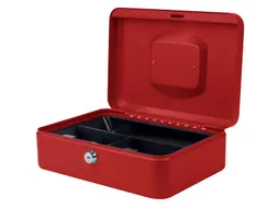 Geldkist Pavo 250x180x90mm rood