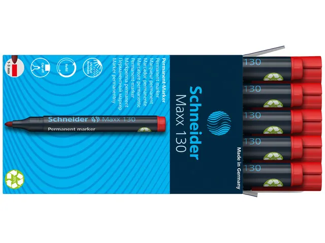 Marker Schneider Maxx 130 permanent ronde punt rood