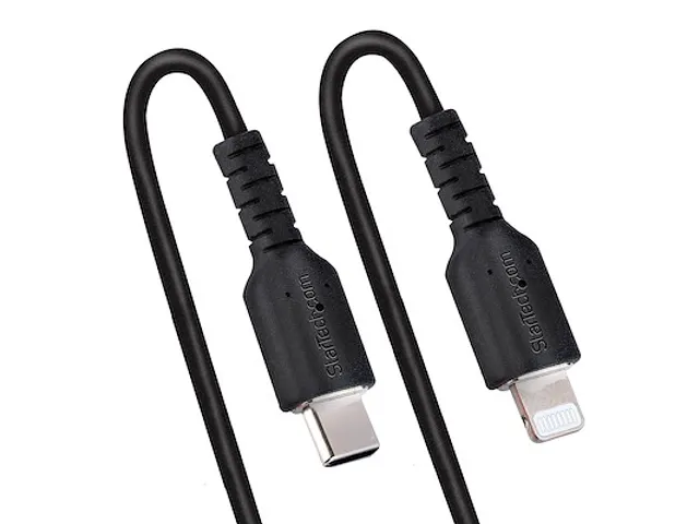 50cm USB-C naar Lightning Kabel, Zwart, MFi Gecertificeerd,