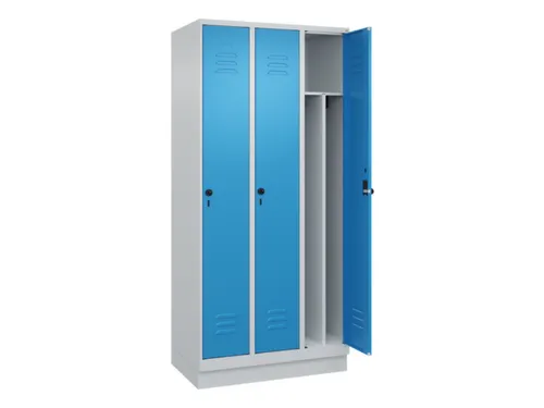 locker voor scheiding van kleding,HxBxD 1950x900x500mm,3vak