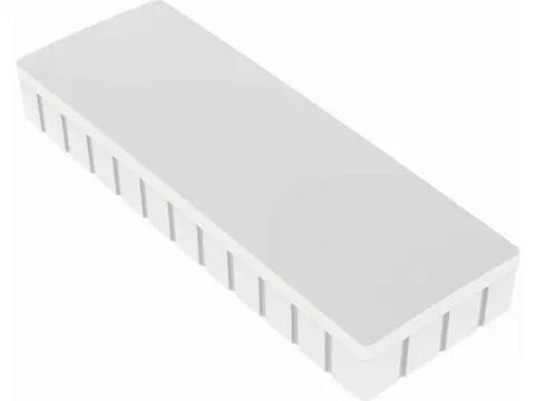 Aimants Solid, ft 54 x 19 mm, 1 kg, boîte de 10 pièces, blanc