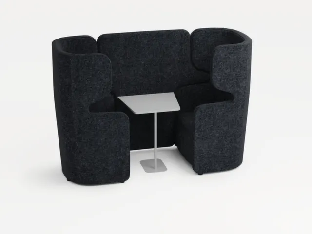 Ensemble Fauteuils Et Canapé,2Fauteuils,Table,2 Sièges,Insonorisant