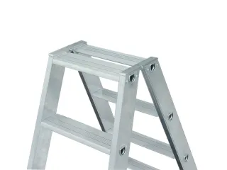 Vouwladder Aluminium H 950mm Aan Beide Zijden Te Gebruiken 2x4treden - 5