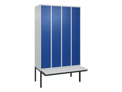 locker voor scheiding van kleding,HxBxD 2120x1200x815mm,4vak