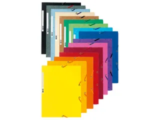 Elastomap A4 glanskarton 3 kleppen Assorti felle kleuren - 4