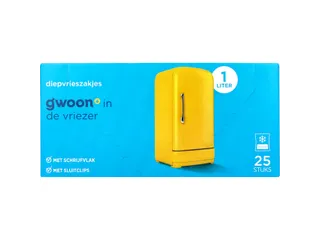 G'woon diepvries zakken 25x 1L - 2