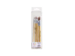 Penseel Qrea synthetisch haar set à 5 breedtes - 2