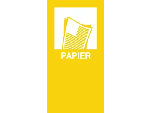 magneetsticker PAPIER geel