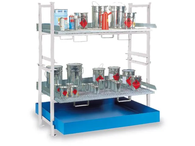 Complete Aanbieding Stapelframes 2x Rooster Opvangbak Verzinkt