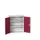 wandkast 900x800x350mm 2xStalen bodem sokkel Ral 7035 front Ral 3004