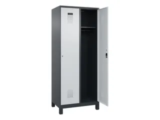 locker,HxBxD 1950x800x500mm,2vak,vak B 400mm,cil.-slot,voeten - 2