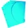 Smartfolder geperforeerde opbergmappen A4 blauw 6 stuks