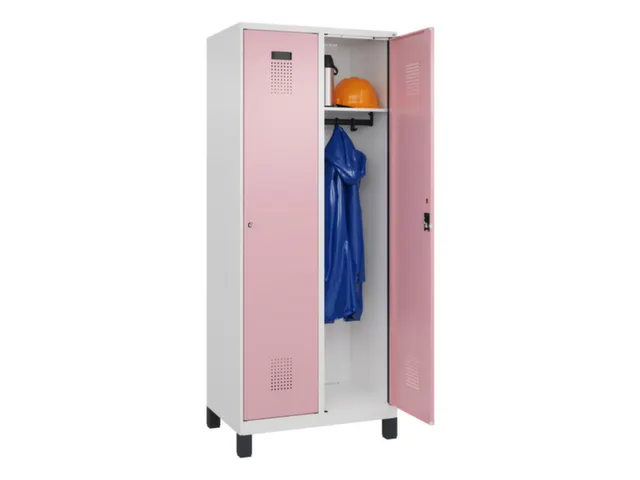 locker,HxBxD 1950x800x500mm,2vak,vak B 400mm,cil.-slot,voeten