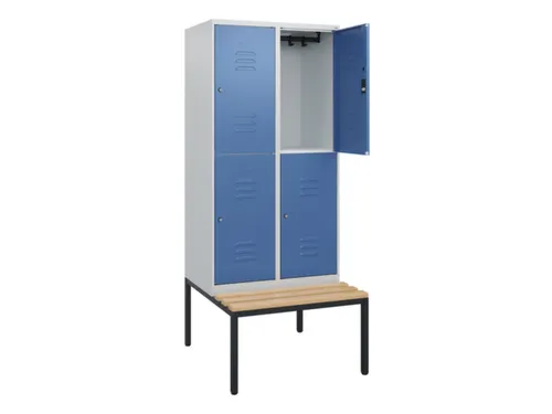 Dubbeldekse dekenkist,HxBxD 1950x800x815mm,2x2vak.,vak B 400mm