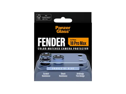 PanzerGlass Fender Camera Lens Protector Shades of Blue iPhone 18 P
