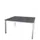 vergadertafel,HxBxD 740x1400x1400mm,hoekig,CC-zwart