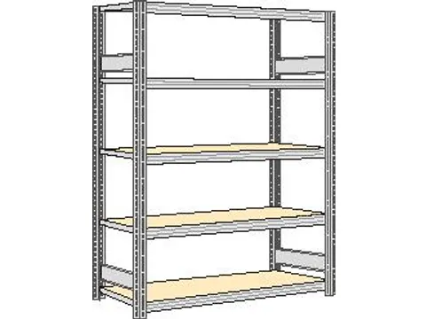 magazijnstelling,grondveld,HxBxD 2000x1751x426mm,vakl. 250kg