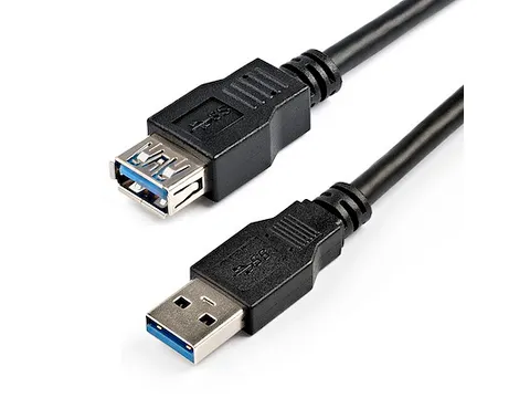 Zwarte SuperSpeed USB 3.0 verlengkabel 2 Meter A naar A - M/F
