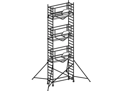 rolsteiger,reik H 8,27m,steiger H 7,49m,3platform(s),m. luik