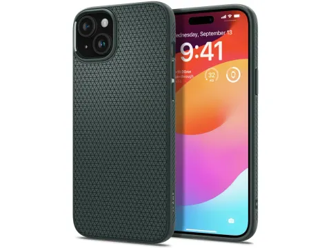 Spigen Liquid Air Apple iPhone 15 Hoesje Back Cover Groen