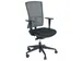 Bureaustoel 300 Nen-En 1335 Grijze Wol/mesh rug, Zwart voetkruis