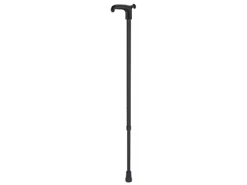 Wandelstok Able2 soft recht handvat zwart