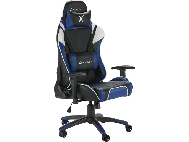 Xrocker Agility Gaming stoel blauw verstelbaar PU leer 100kg
