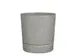 Plantenpot Mica Coco met schotel rond grijs 29.5 x 28 cm