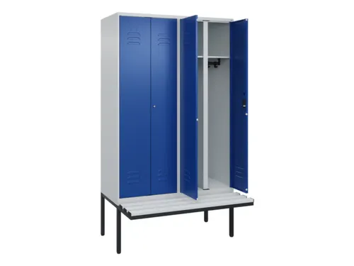 locker voor scheiding van kleding,HxBxD 2120x1200x815mm,4vak