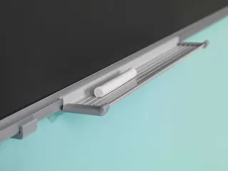 Krijtbord 100x180 cm Softline alu profiel 8mm grijs emaille - 4