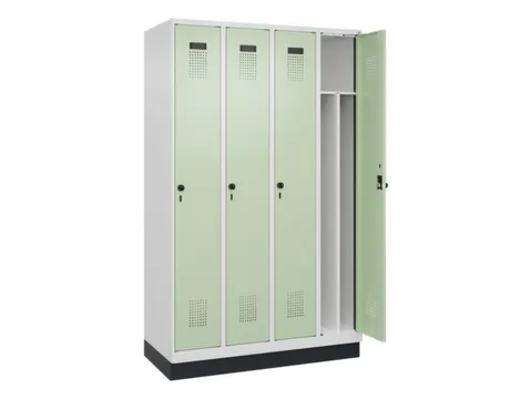 locker voor scheiding van kleding,HxBxD 1950x1200x500mm,4vak